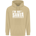 Christmas You Can Sit on My Lap Funny Mens 80% Cotton Hoodie Sand