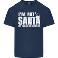 Christmas You Can Sit on My Lap Funny Mens Cotton T-Shirt Tee Top Navy Blue
