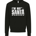 Christmas You Can Sit on My Lap Funny Mens Sweatshirt Jumper Black