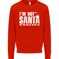 Christmas You Can Sit on My Lap Funny Mens Sweatshirt Jumper Bright Red