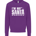 Christmas You Can Sit on My Lap Funny Mens Sweatshirt Jumper Purple