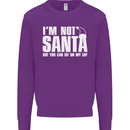 Christmas You Can Sit on My Lap Funny Mens Sweatshirt Jumper Purple