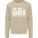 Christmas You Can Sit on My Lap Funny Mens Sweatshirt Jumper Sand