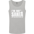 Christmas You Can Sit on My Lap Funny Mens Vest Tank Top Sports Grey