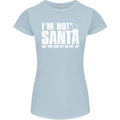 Christmas You Can Sit on My Lap Funny Womens Petite Cut T-Shirt Light Blue