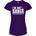 Christmas You Can Sit on My Lap Funny Womens Petite Cut T-Shirt Purple