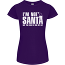 Christmas You Can Sit on My Lap Funny Womens Petite Cut T-Shirt Purple