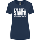 Christmas You Can Sit on My Lap Funny Womens Wider Cut T-Shirt Navy Blue