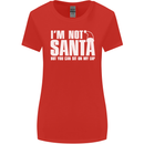 Christmas You Can Sit on My Lap Funny Womens Wider Cut T-Shirt Red