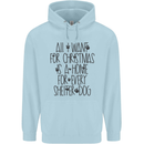 Christmas a Home for Every Shelter Dog Childrens Kids Hoodie Light Blue