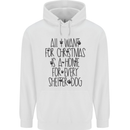 Christmas a Home for Every Shelter Dog Childrens Kids Hoodie White