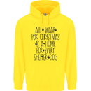 Christmas a Home for Every Shelter Dog Childrens Kids Hoodie Yellow