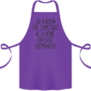 Christmas a Home for Every Shelter Dog Cotton Apron 100% Organic Purple