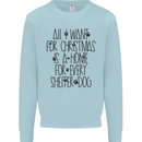 Christmas a Home for Every Shelter Dog Kids Sweatshirt Jumper Light Blue