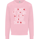 Christmas a Home for Every Shelter Dog Kids Sweatshirt Jumper Light Pink
