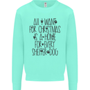 Christmas a Home for Every Shelter Dog Kids Sweatshirt Jumper Peppermint