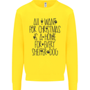 Christmas a Home for Every Shelter Dog Kids Sweatshirt Jumper Yellow