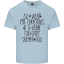 Christmas a Home for Every Shelter Dog Kids T-Shirt Childrens Light Blue