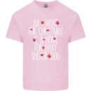 Christmas a Home for Every Shelter Dog Kids T-Shirt Childrens Light Pink