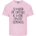 Christmas a Home for Every Shelter Dog Kids T-Shirt Childrens Light Pink