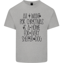 Christmas a Home for Every Shelter Dog Kids T-Shirt Childrens Sports Grey
