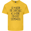 Christmas a Home for Every Shelter Dog Kids T-Shirt Childrens Yellow