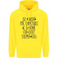 Christmas a Home for Every Shelter Dog Mens 80% Cotton Hoodie Yellow