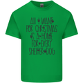 Christmas a Home for Every Shelter Dog Mens Cotton T-Shirt Tee Top Irish Green