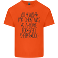 Christmas a Home for Every Shelter Dog Mens Cotton T-Shirt Tee Top Orange
