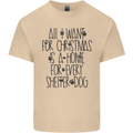 Christmas a Home for Every Shelter Dog Mens Cotton T-Shirt Tee Top Sand