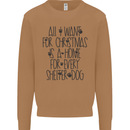 Christmas a Home for Every Shelter Dog Mens Sweatshirt Jumper Caramel Latte