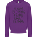 Christmas a Home for Every Shelter Dog Mens Sweatshirt Jumper Purple