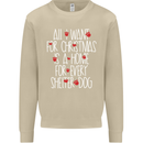 Christmas a Home for Every Shelter Dog Mens Sweatshirt Jumper Sand