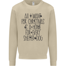 Christmas a Home for Every Shelter Dog Mens Sweatshirt Jumper Sand