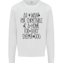 Christmas a Home for Every Shelter Dog Mens Sweatshirt Jumper White