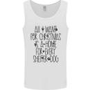 Christmas a Home for Every Shelter Dog Mens Vest Tank Top White