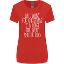 Christmas a Home for Every Shelter Dog Womens Wider Cut T-Shirt Red