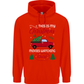 Christmas is Gaming Time Funny Gamer Childrens Kids Hoodie Bright Red