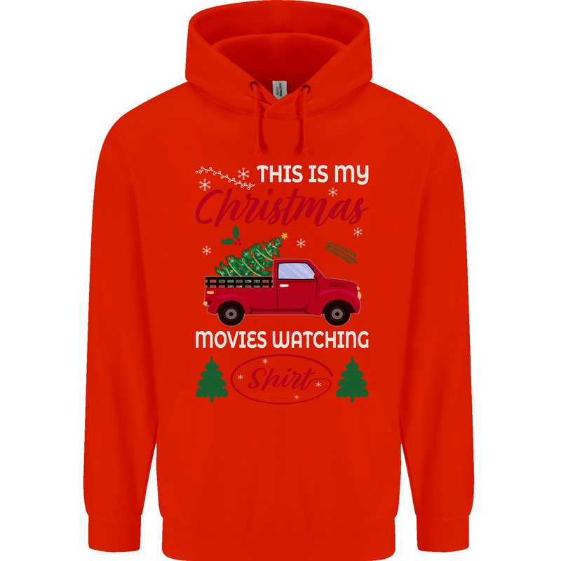 Christmas is Gaming Time Funny Gamer Childrens Kids Hoodie Bright Red