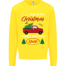 Christmas is Gaming Time Funny Gamer Kids Sweatshirt Jumper Yellow