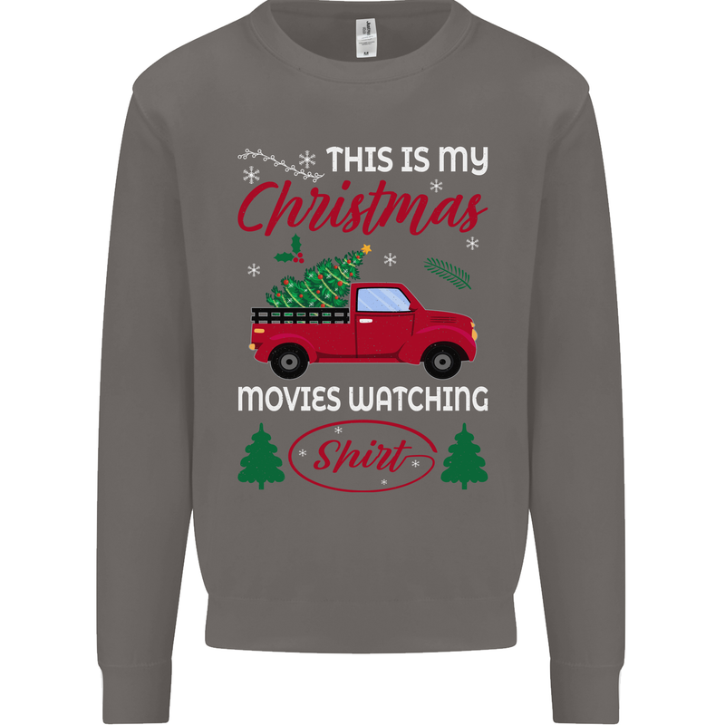 Christmas is Gaming Time Funny Gamer Mens Sweatshirt Jumper Charcoal