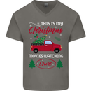 Christmas is Gaming Time Funny Gamer Mens V-Neck Cotton T-Shirt Charcoal
