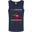 Christmas is Gaming Time Funny Gamer Mens Vest Tank Top Navy Blue