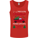 Christmas is Gaming Time Funny Gamer Mens Vest Tank Top Red