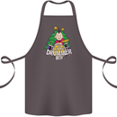 Christmas the Little Drummer Boy Funny Cotton Apron 100% Organic Dark Grey
