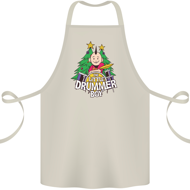 Christmas the Little Drummer Boy Funny Cotton Apron 100% Organic Natural