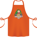 Christmas the Little Drummer Boy Funny Cotton Apron 100% Organic Orange