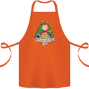 Christmas the Little Drummer Boy Funny Cotton Apron 100% Organic Orange