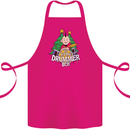 Christmas the Little Drummer Boy Funny Cotton Apron 100% Organic Pink