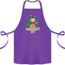 Christmas the Little Drummer Boy Funny Cotton Apron 100% Organic Purple